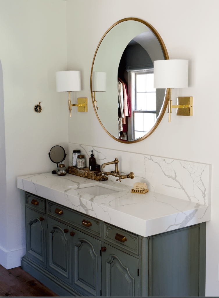 repurposed bathroom vanity